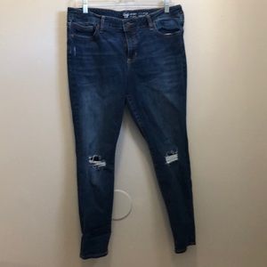 GAP jeans sculpted leggings - dark wash